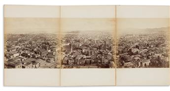 EADWEARD MUYBRIDGE (1830-1904) Panorama of San Francisco from California St. Hill. 1877.